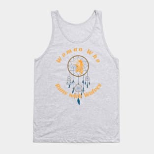 Wolf Dream Catcher Woman's Wolf Design Tank Top